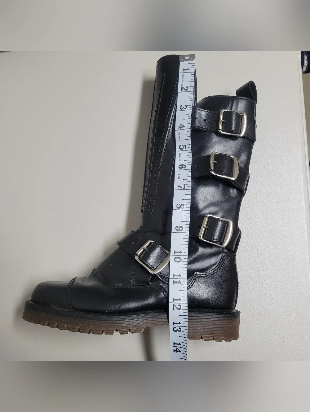 Vintage Dr.Martens Mad Max Mie Made In England Black Tall  Us Size 6 Uk Size 4.